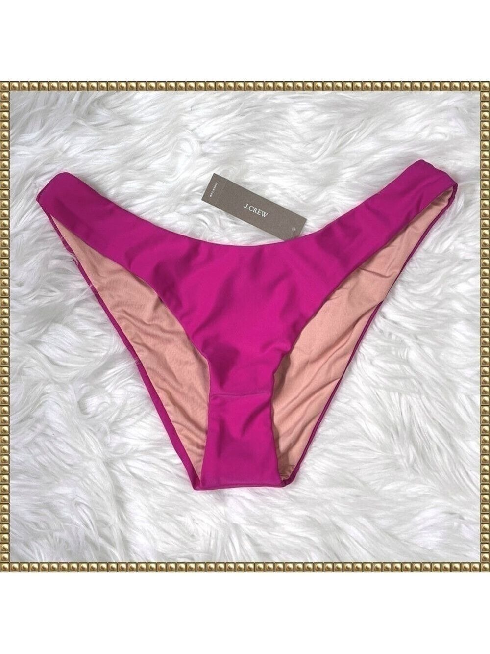 J Crew Hot Pink Bikini Bottoms Small